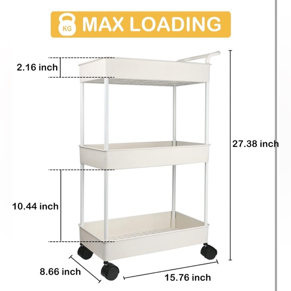 Nursery Essentials Diaper🩲Storage Caddy Organizer for Changing Table & Crib - Picture 3 of 8